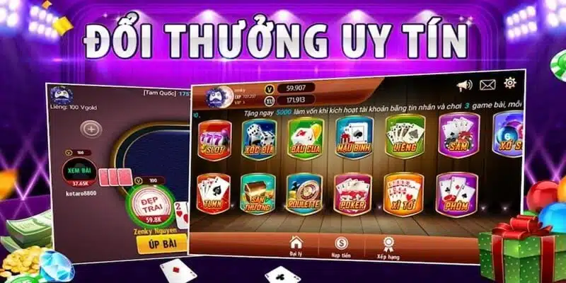 Game bài đổi thưởng tiền mặt phổ biến hiện nay 